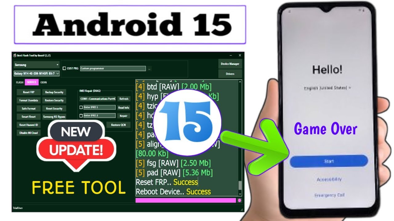 ✅ VIVO ANDROID 15 FRP UNLOCK FREE TOOL || BEST UNLOCK TOOL