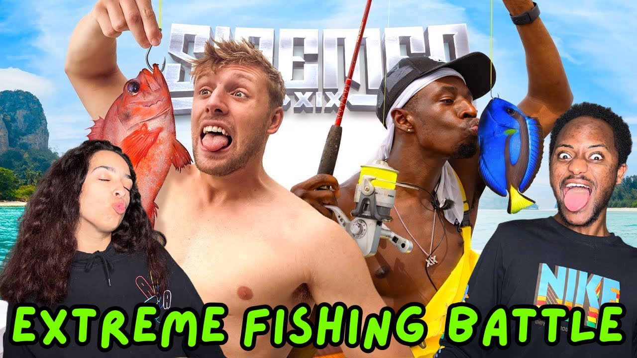 COUPLE REACTS TO SIDEMEN EXTREME FISHING BATTLE | RAE AND JAE