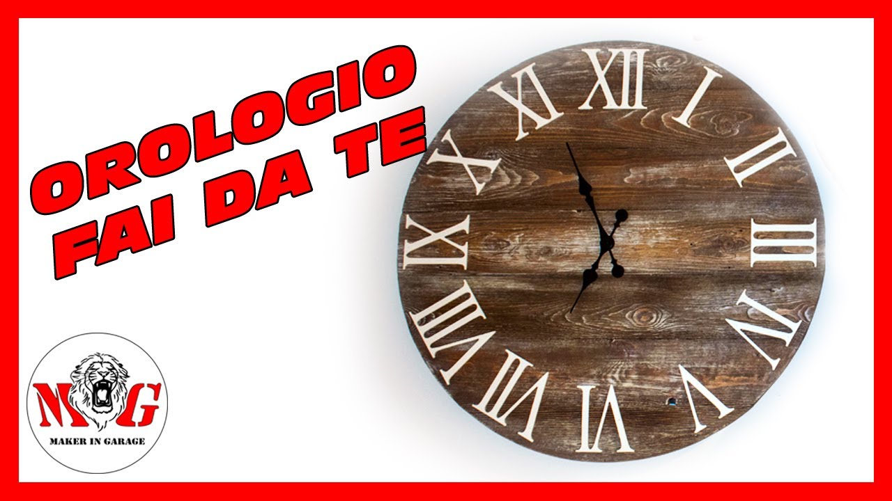 OROLOGIO DA PARETE - COME REALIZZARLO CON POCHI EURO