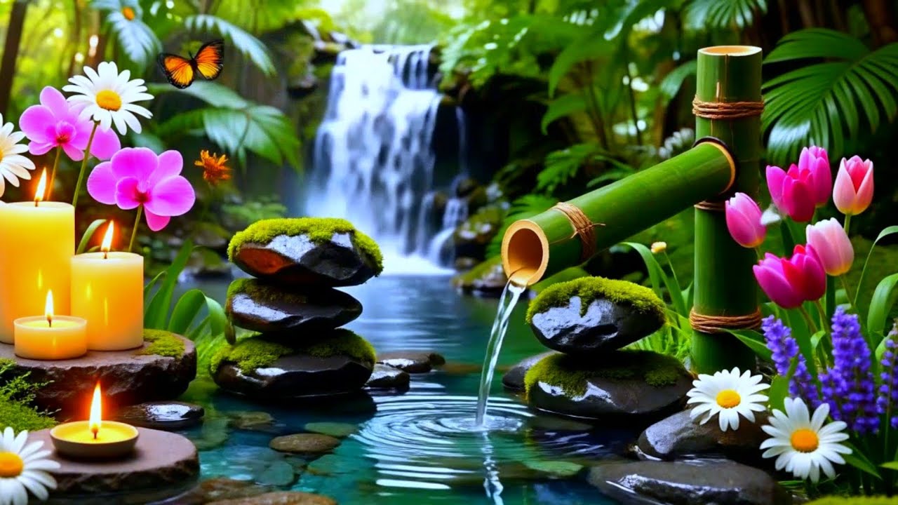 Deep Calm Piano & Natural Water Sounds | Sleep, Meditation & Relax