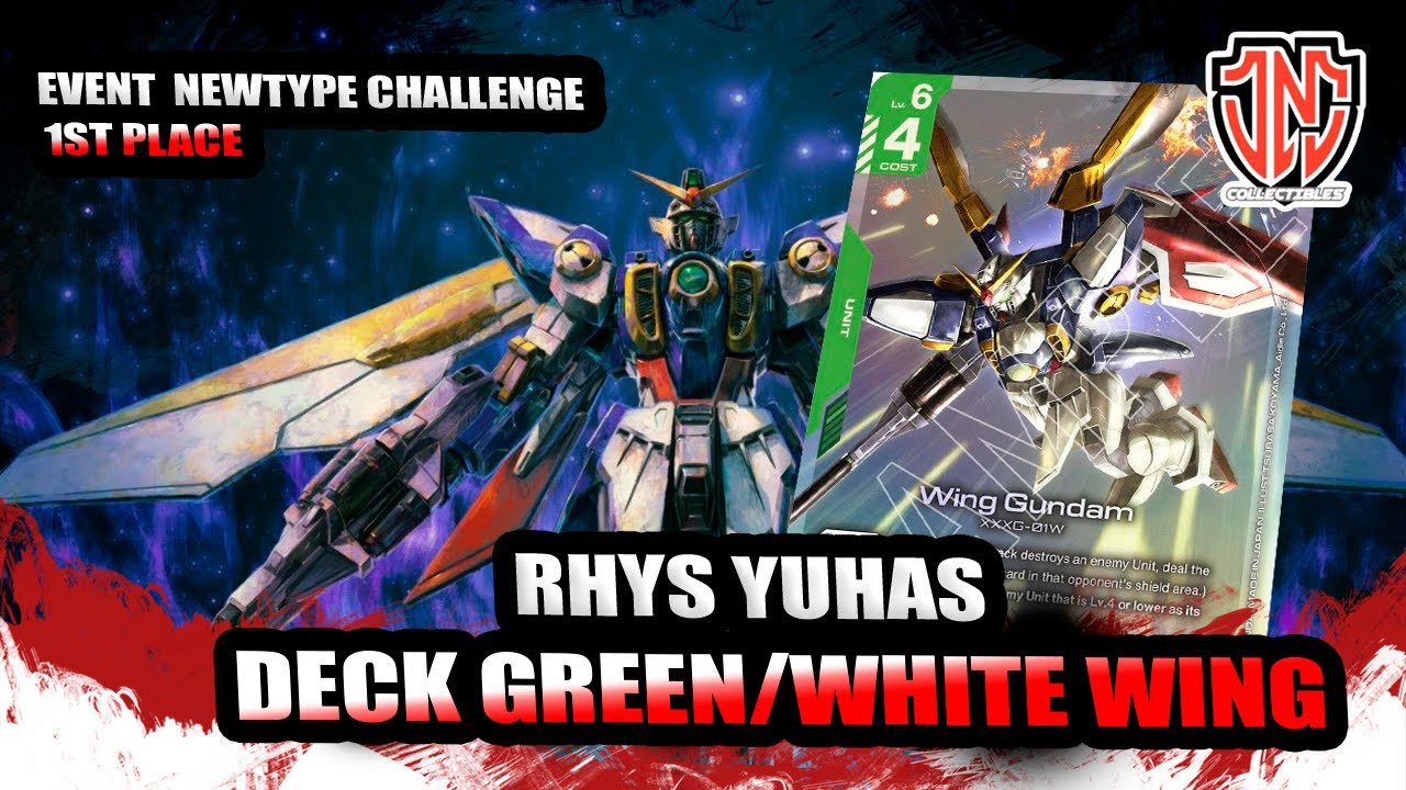 Gundam Newtype Challenge 1st Place Green/White Deck Profile! Ft. Rhys Yuhas