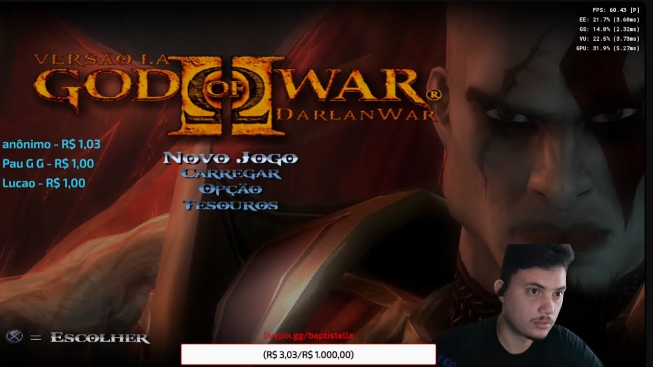 GOD OF WAR 2 REMASTER MOD - ATÉ ZERAR !!!!