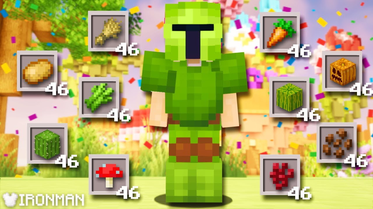 Я получил все обрезки MILESTONE 46 на Ironman (Hypixel Skyblock)