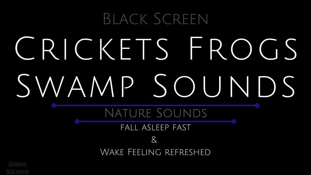 10 Hours - Swamp Sounds - Crickets and Frogs - Cricket Sounds - Cricket Sounds for Sleeping - Frogs