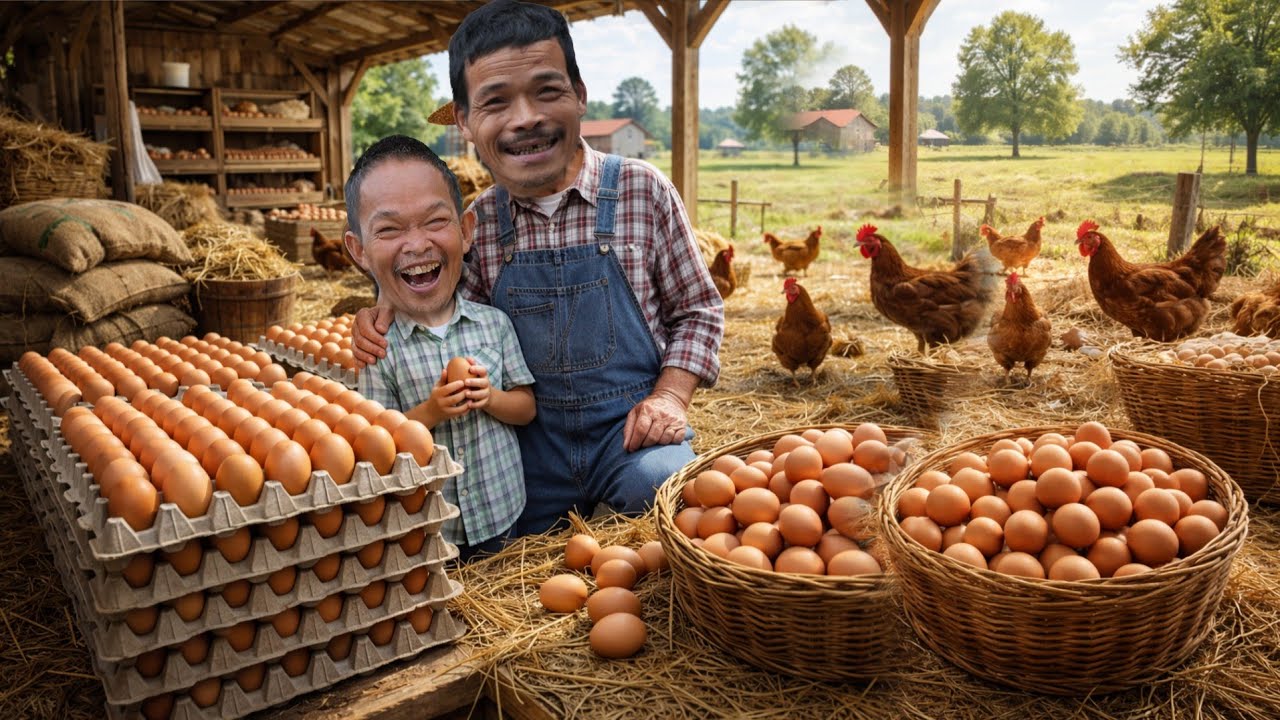 Bo Helps Grandpa Sell Eggs All Day While Everyone Waits for Uncle Manh