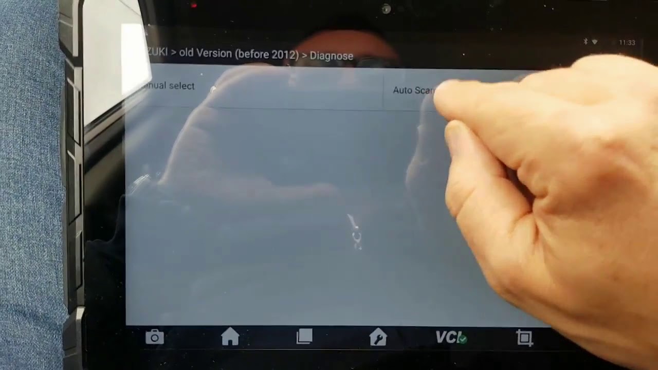 Diagnosing SUZUKI diesel vehicle with IDUTEX TS910 PRO