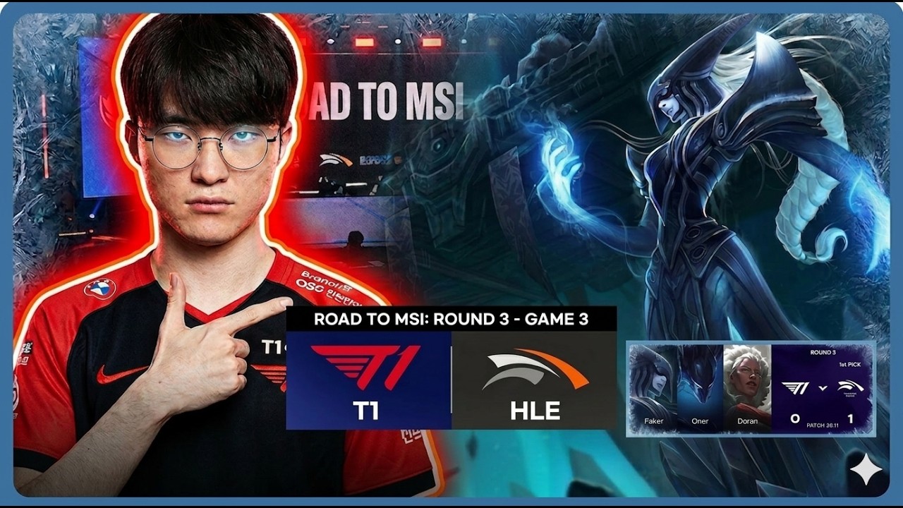 T1 vs HLE 페이커 선수 리산드라 완벽 분석