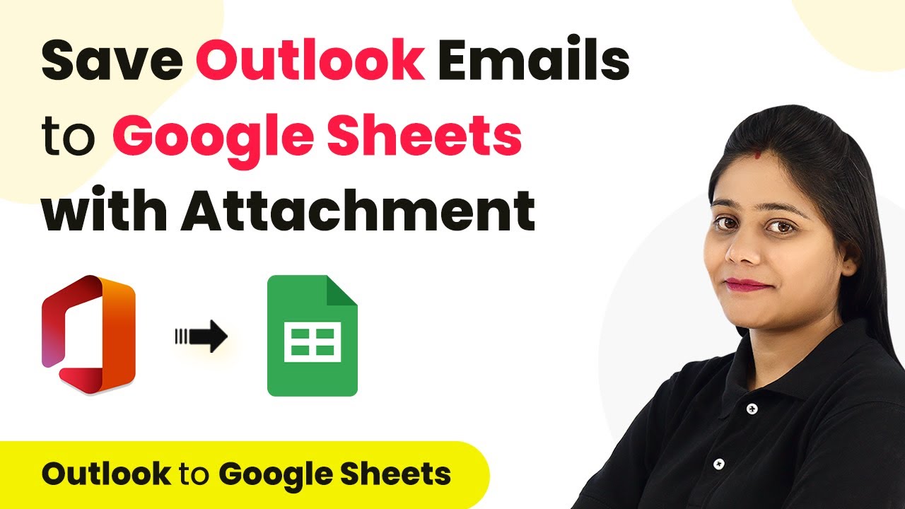 How to Save Outlook Emails to Google Sheets (with Attachment) | Outlook Google Sheets Integration