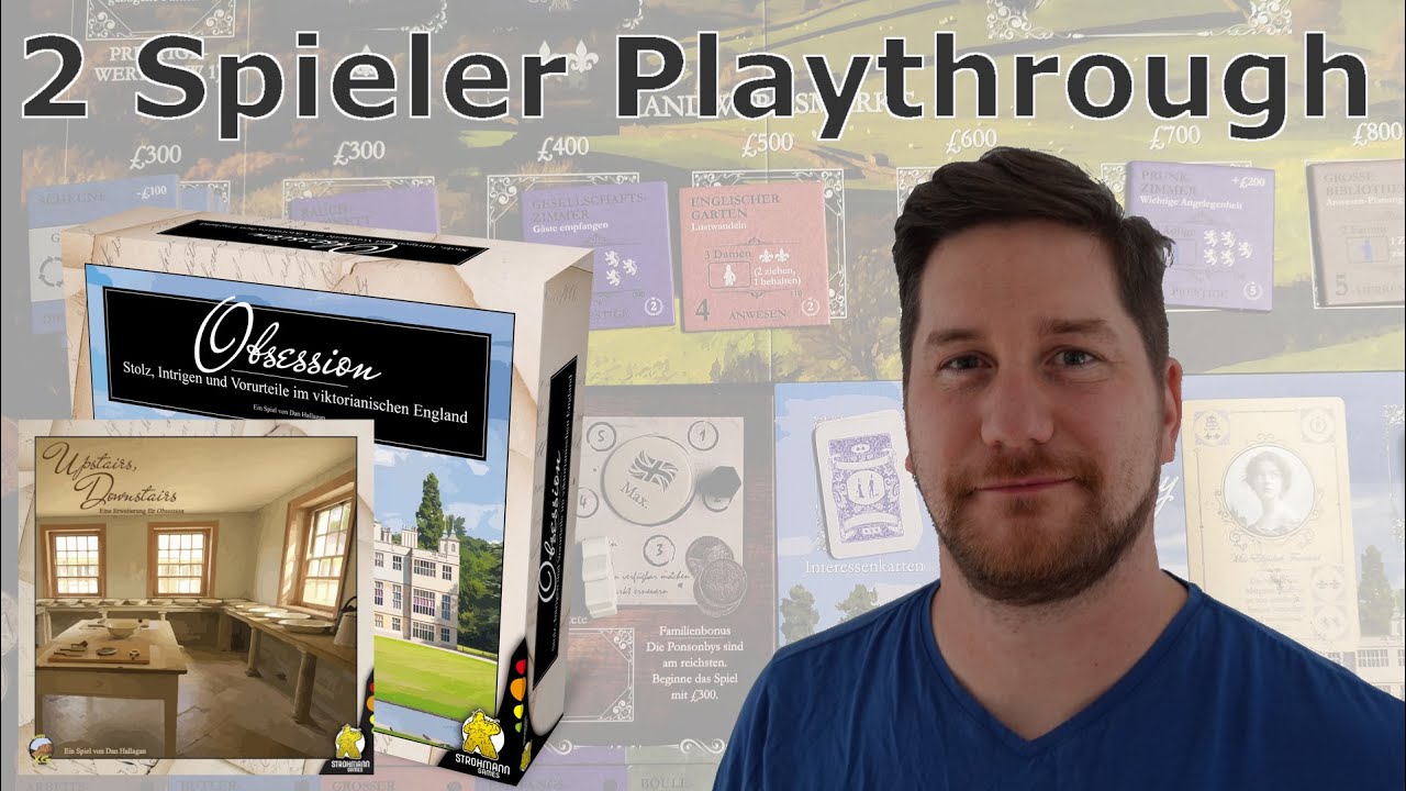 Obsession Upstairs Downstairs Erweiterung - Lange Partie - Zwei Spieler Let's Play