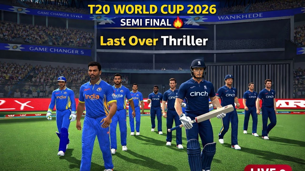 IND vs ENG LIVE 🔥 T20 WC 2026 Semi Final | Last Over Thriller | GC 5 V4.2 #short #rc24 #livestream