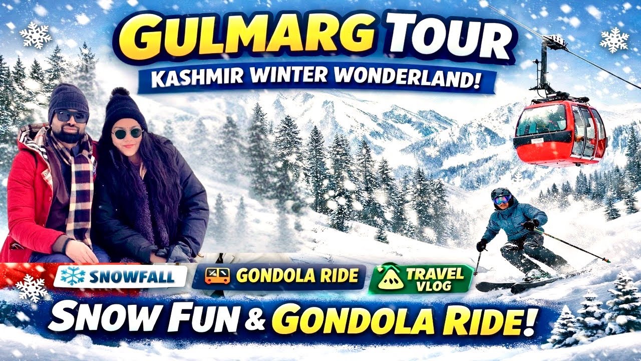 Gulmarg Tour Vlog | Snowfall ❄️ Gondola Ride 🚠 | Kashmir Heaven Experience