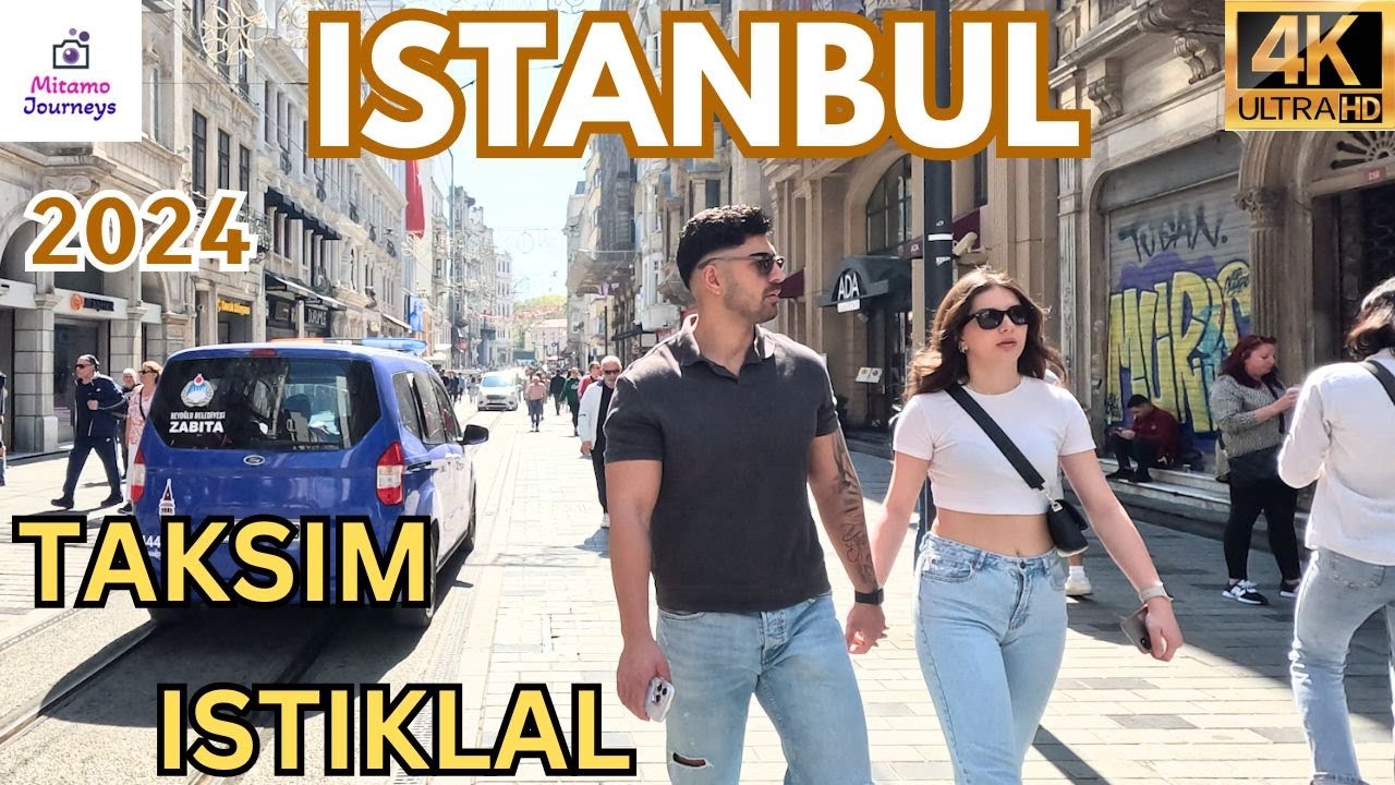 ISTANBUL: EXPLORING TAKSIM SQUARE & ISTIKLAL STREET | APRIL 5TH 2024 | WALKING TOUR | UHD 4K 60FPS