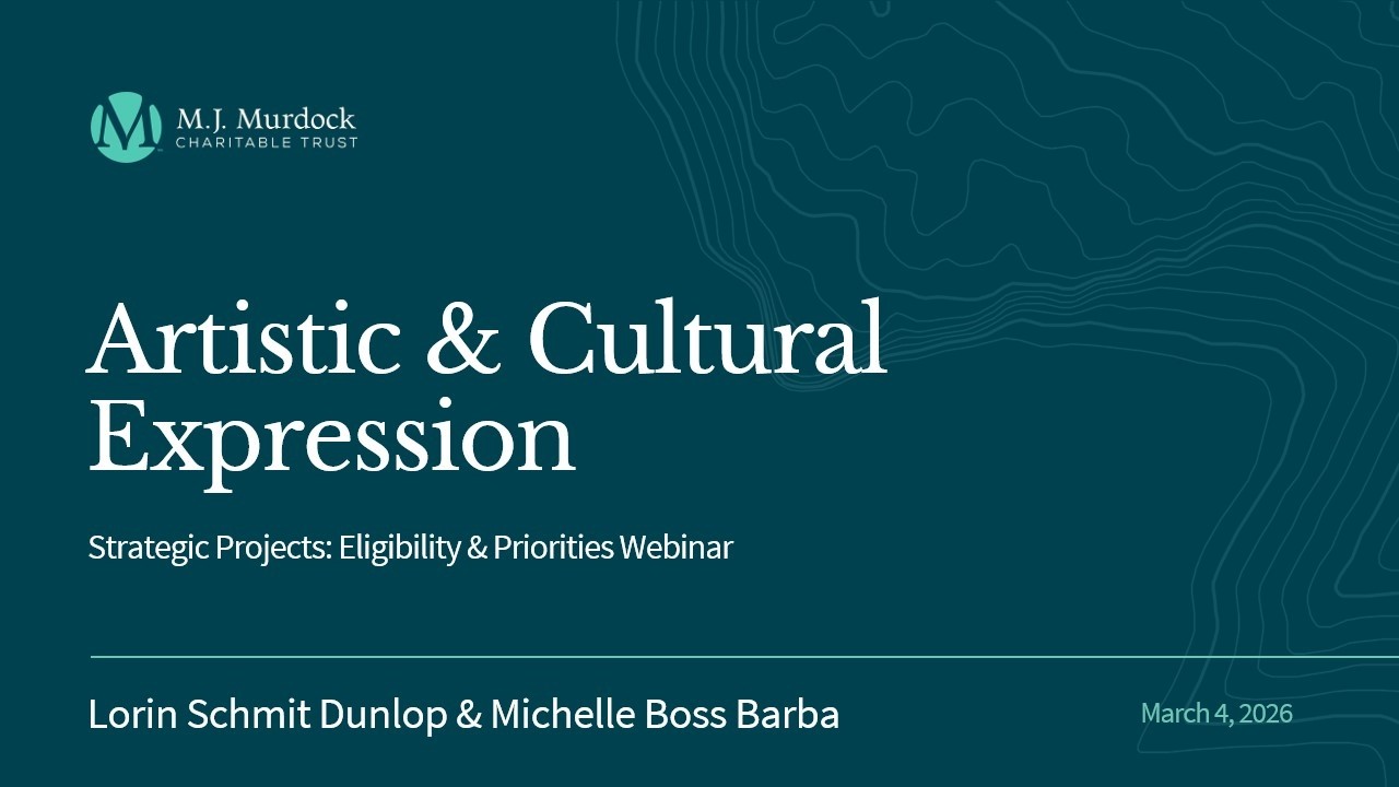 Artistic & Cultural Expression - Strategic Projects Eligibility & Priorities Webinar