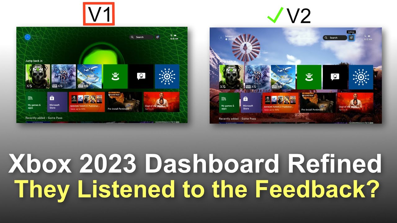 Xbox 2023 Dashboard Refined - Third Update Revealed