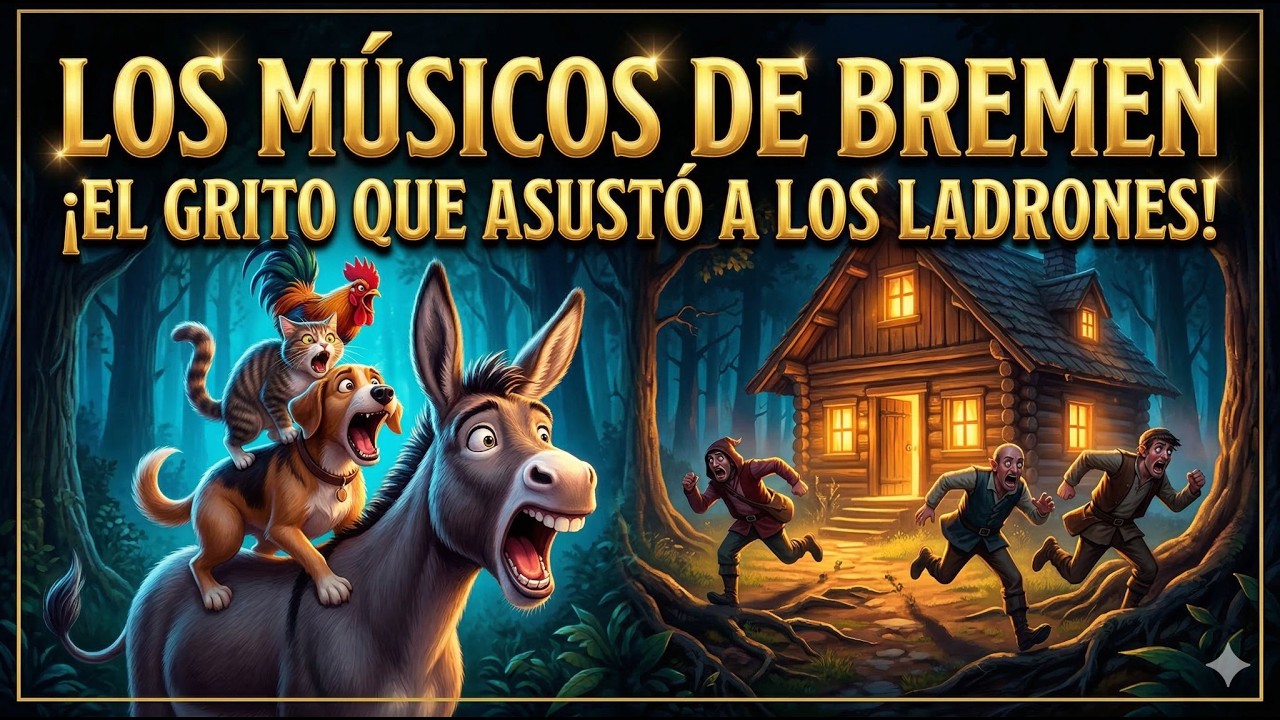 Los Músicos de Bremen 🐴 | La Banda de Animales que Espantó a los Ladrones