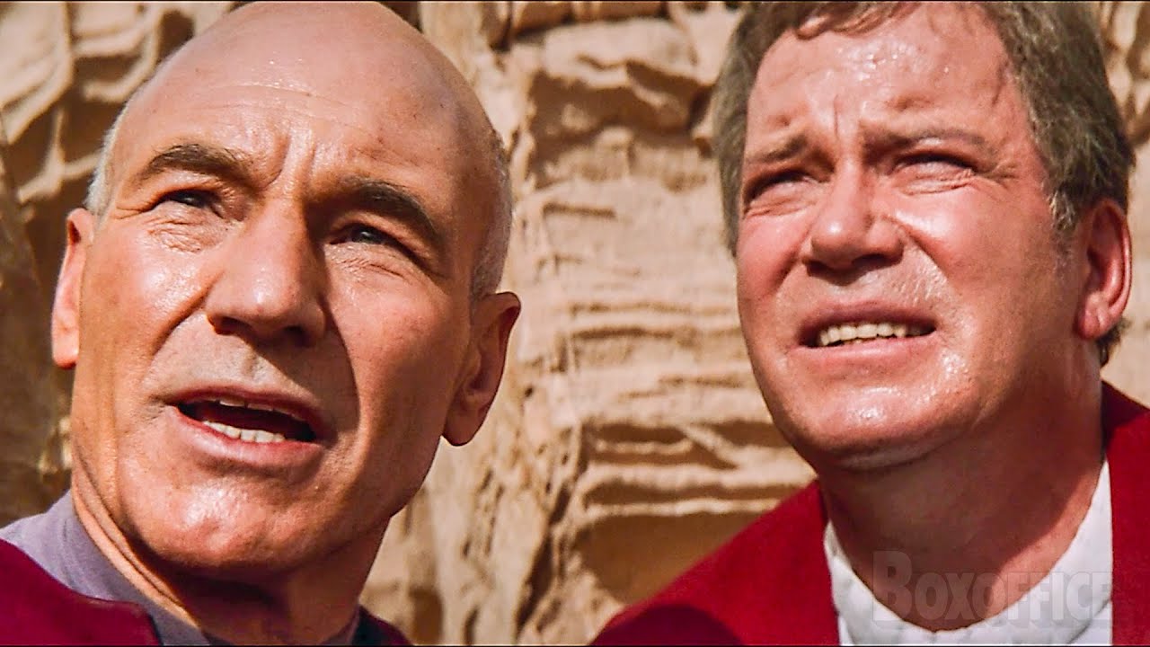 Kirk und Picard arbeiten zusammen, um den Tag zu retten | Letzte Szene