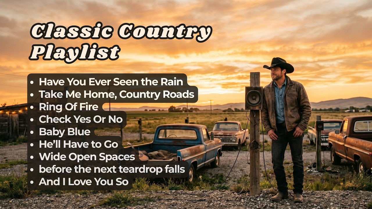 Timeless Country Classics- Take Me Home, Country Roads, Baby Blue Best 70s 80s Country Hits Playlist