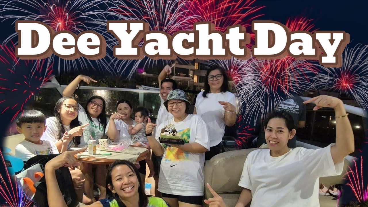 Saya ng Yacht Day с Ди и Фам из Новой Зеландии | Singapore ND Fireworks GANDA!