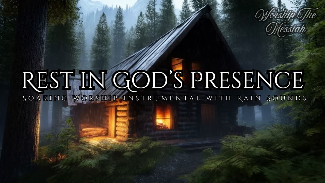 Rest in God&rsquo;s Presence | Soaking Worship Instrumental with Rain Sounds
