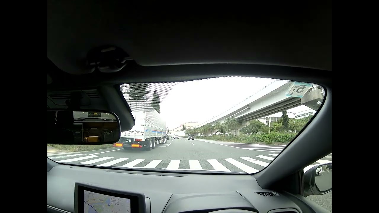 日本自駕車Cam View 沖繩機場Toyota 到 Parco City with 休閒音樂OST