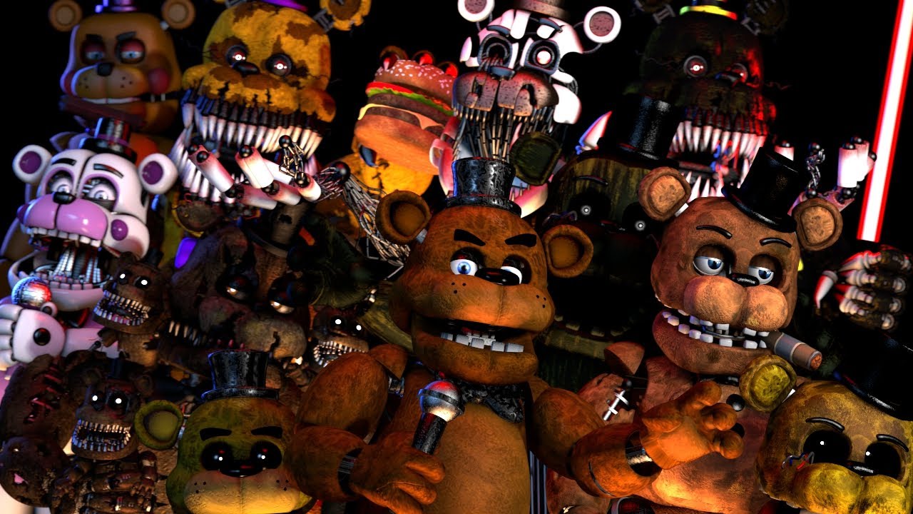[FNaF/SFM] Every Freddy in a nutshel