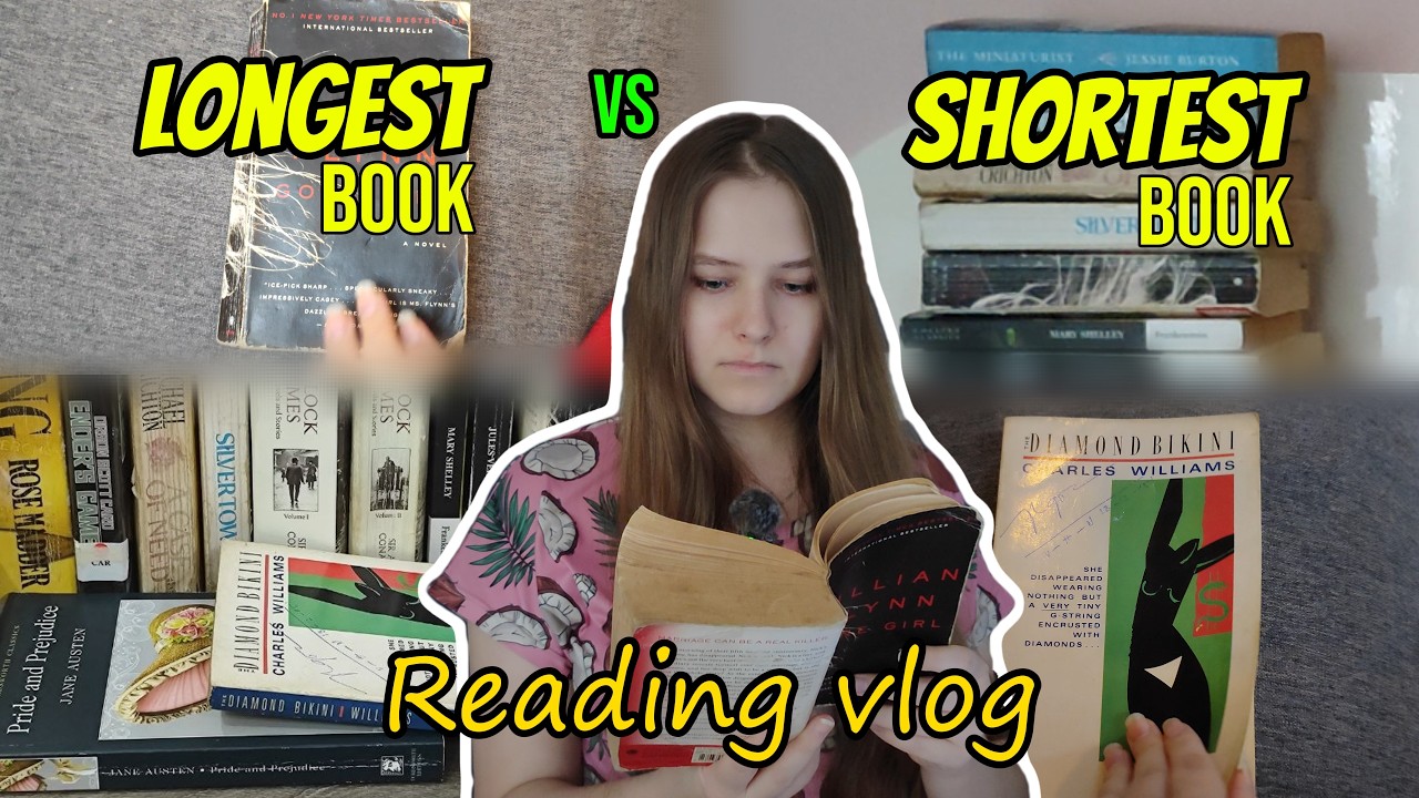 Reading the SHORTEST & LONGEST Books on My Physical TBR | Reading Vlog 📚