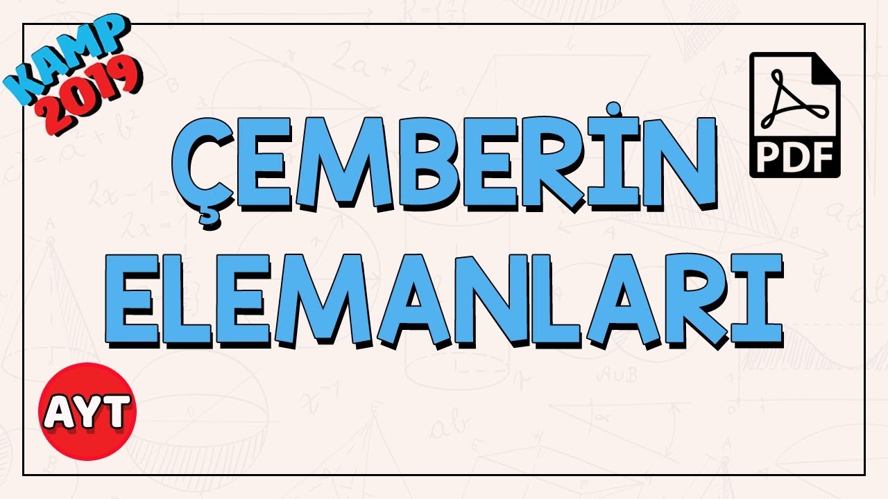 Çemberin Elemanları | AYT Geometri