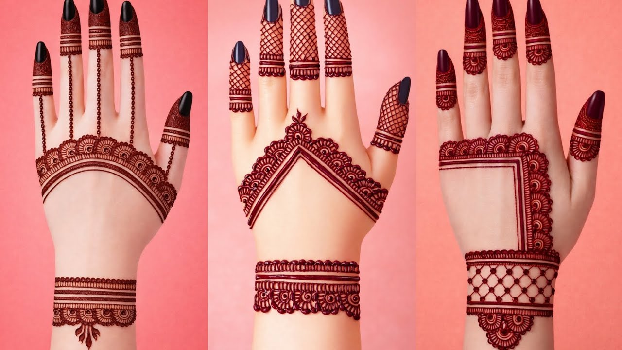 Eid special simple & Unique mehndi design 2026 |easy back hand mehndi design | mehandi ka designs