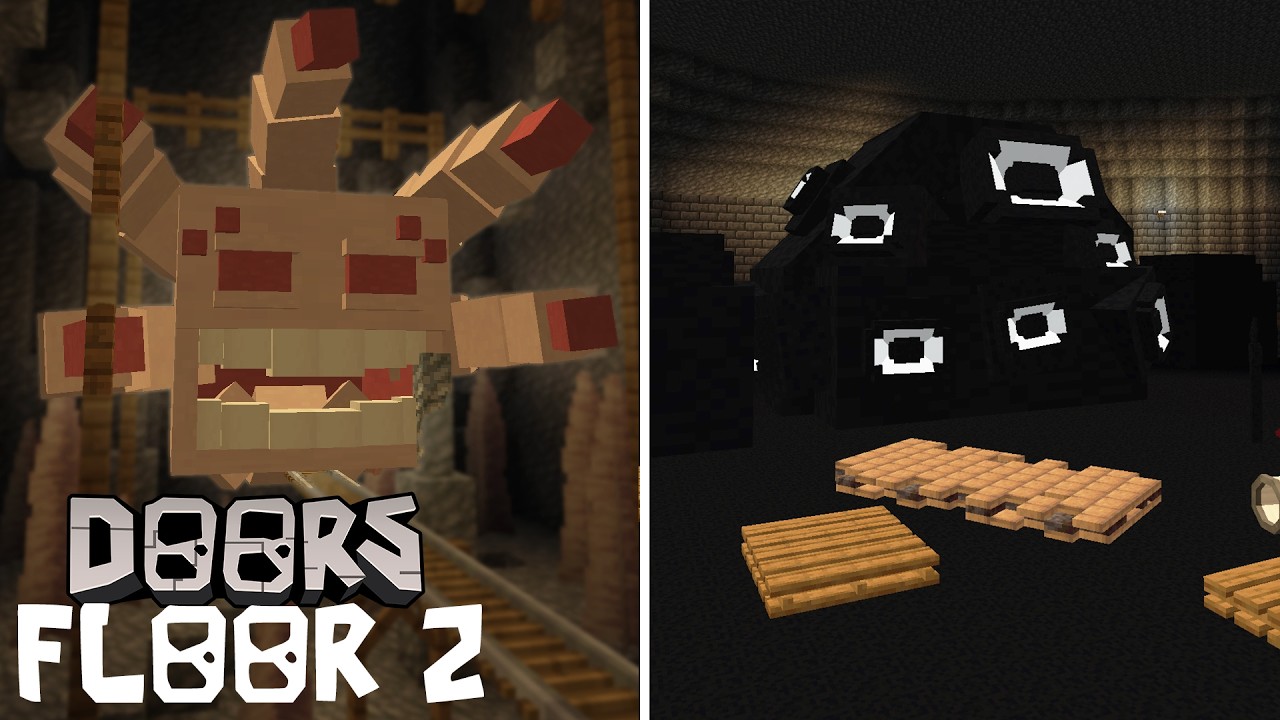 Minecraft DOORS Floor 2 The Mines (Full Map)
