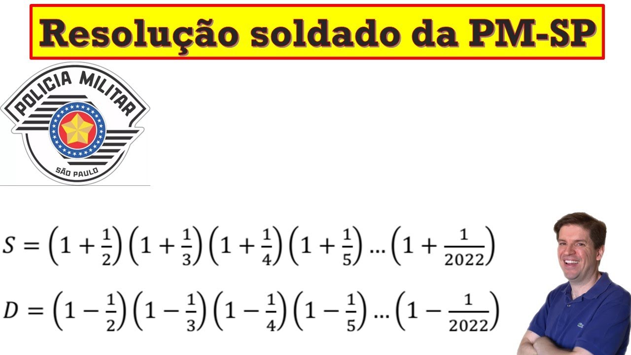 Soldado da PM 2022) Considere os produtos: