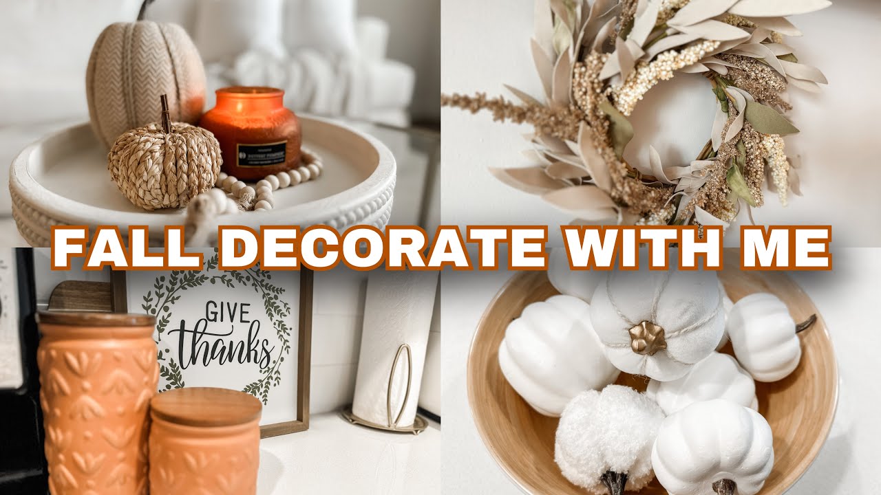 NEW 2023 FALL DECORATE WITH ME / EASY FALL DECOR IDEAS / DECORATING FOR FALL 🍂