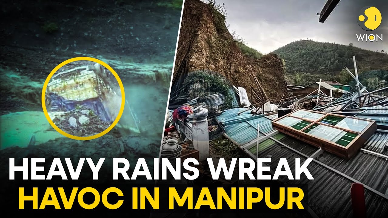 Manipur: Heavy rain triggers flood and mudslide, affects normal life of residents | WION Originals