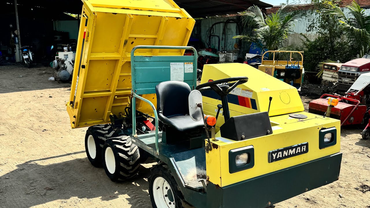 Xe Rùa 6 Bánh 3 Cầu Lái Vô Lăng YANMAR C12W