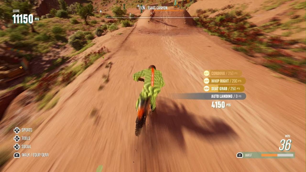The dirt bike is insane