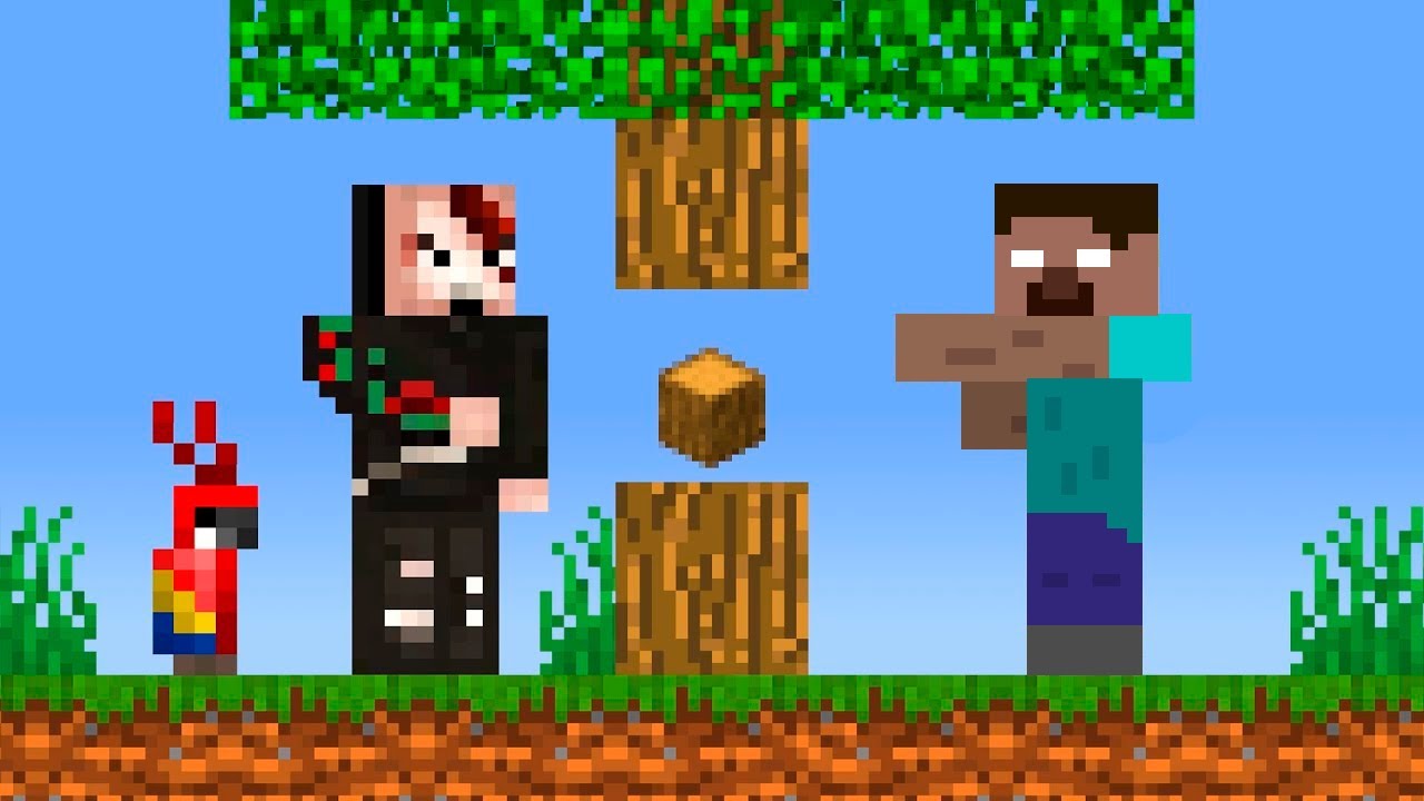 Sobreviví a Minecraft 2D