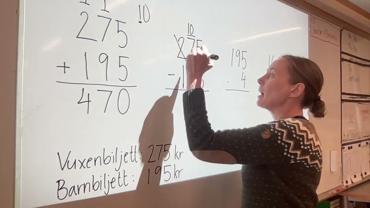 Repetition inför NP åk 6: De fyra räknesätten