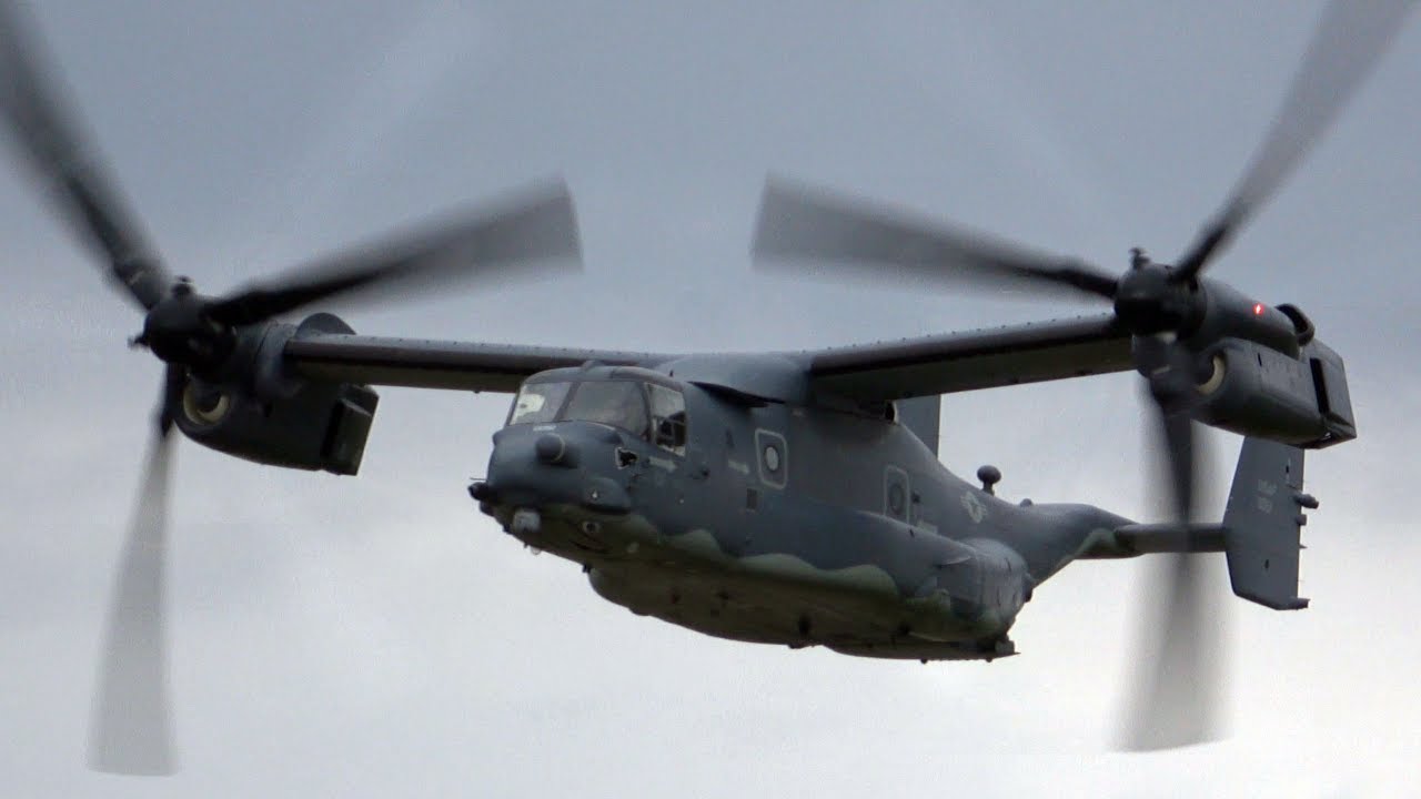 4Kᵁᴴᴰ USAF Bell Boeing CV-22B Osprey Flying Display @ RIAT 2019