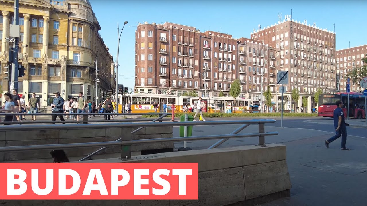 Károly körút - Deák Ferenc tér - Erzsébet tér - Budapest, Hungary [4k Ultra HD 60fps ]