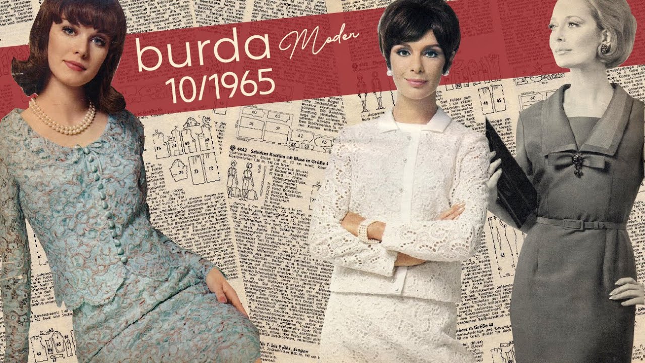 DIY Burdamoden 10/1965 | Vintage Fashion | Makeup 1965 | DIY einfach kreativ 🕰☕🎞🗝