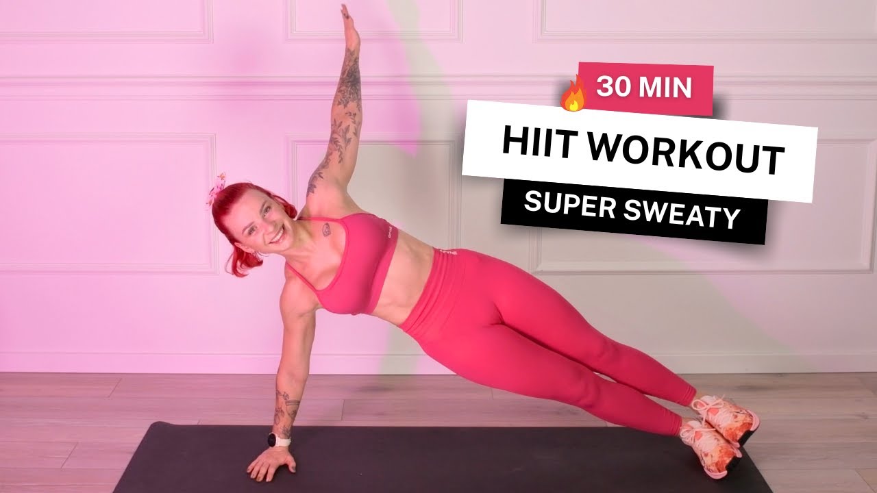 30-МИНУТНАЯ ТРЕНИРОВКА НА ВСЕ ТЕЛО HIIT | Без оборудования, без повторений (суперпотное сжигание ...