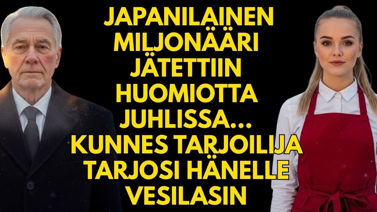 Japanilainen miljonääri jätettiin huomiotta juhlissa... kunnes tarjoilija tarjosi hänelle vesilasin