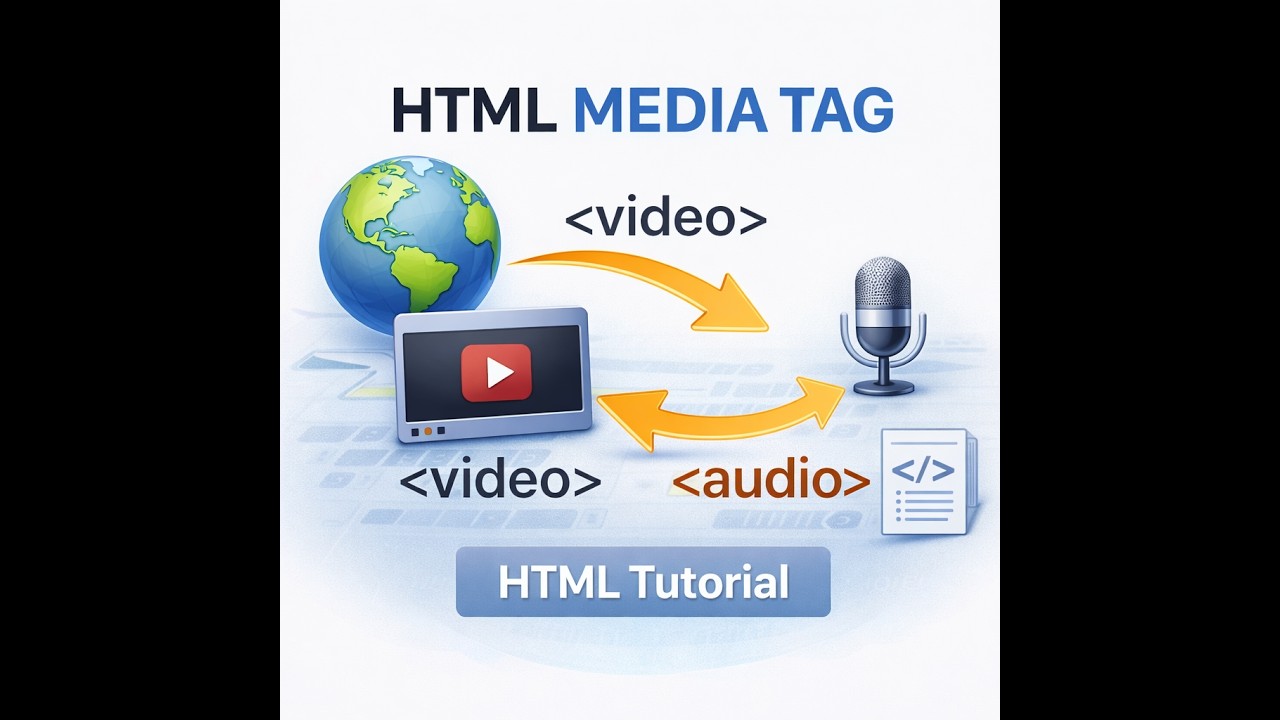 HTML Media Tag Tutorial for Beginners | Video & Audio Tag Explained in Marathi