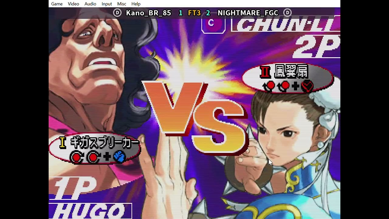 Kano_BR_85 vs NIGHTMARE_FGC FT3 Fightcade  Street Fighter III 3rd Strike