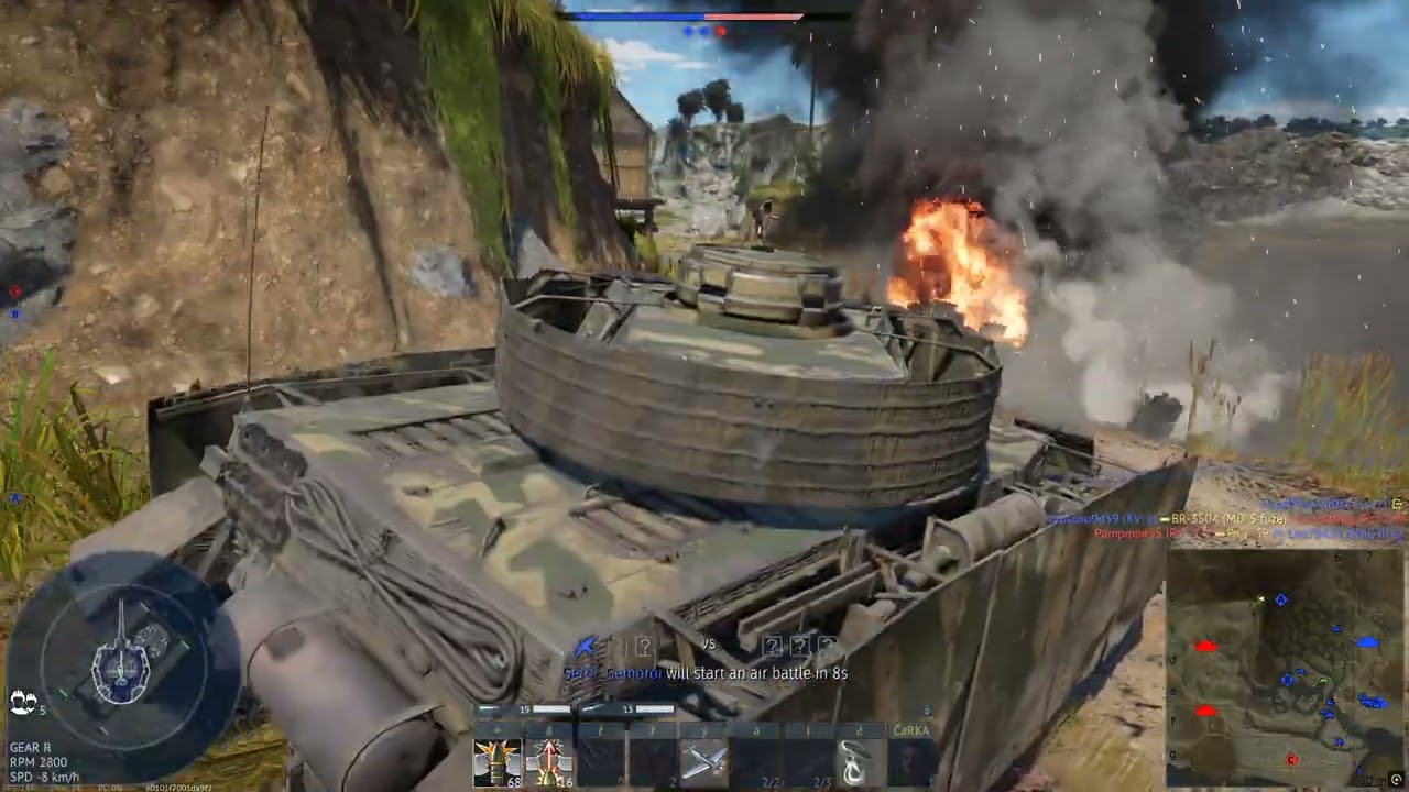 War Thunder Tank Battle (18) No Commentary