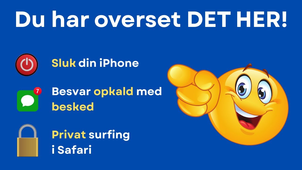 🔴 3 NYE iPhone TRICKS i iOS 18 – DU SKAL KENDE! 📱🔥