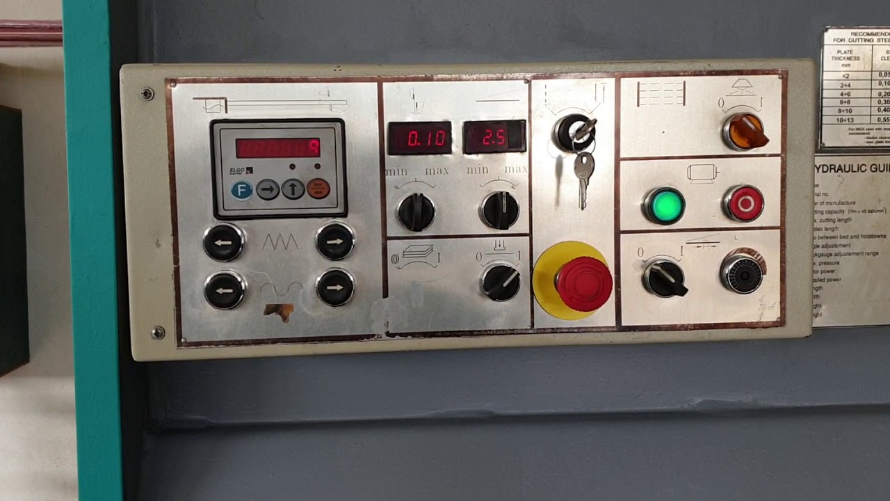 simerom hydraulic guillotine shear fgh1330a