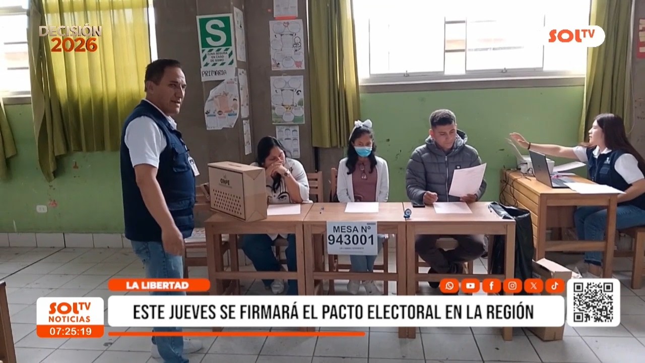Trujillo: el jueves 5 de enero se firmará pacto electoral en La Libertad