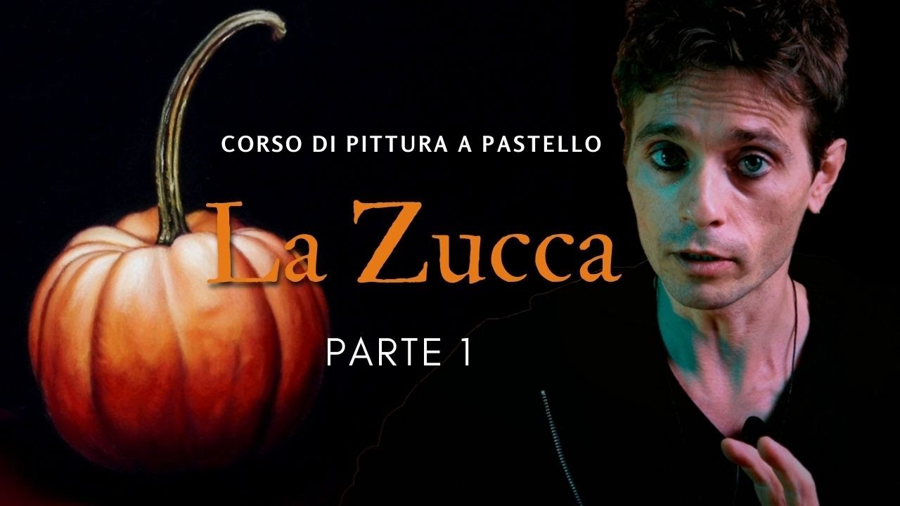 Painting a pumpkin with pastels - Part 1