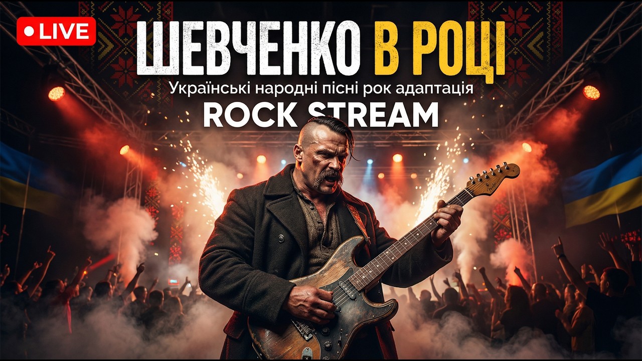 Рок адаптації українських народних пісень| Live | Музичні кліпи 24/7 | Ukrainian Rock Stream