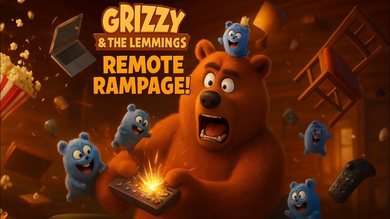 Grizzy & The Lemmings New Episode | Remote Rampage! | Cartoon Comedy | Divine Anime Cartoons